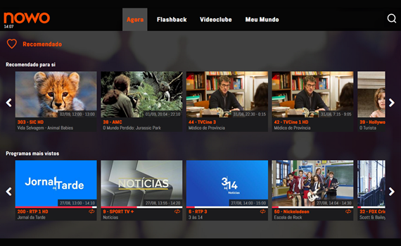 serviço de tv nowo